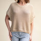 Top crochet con paillettes