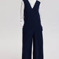 Tuta smanicata a gamba larga blu navy