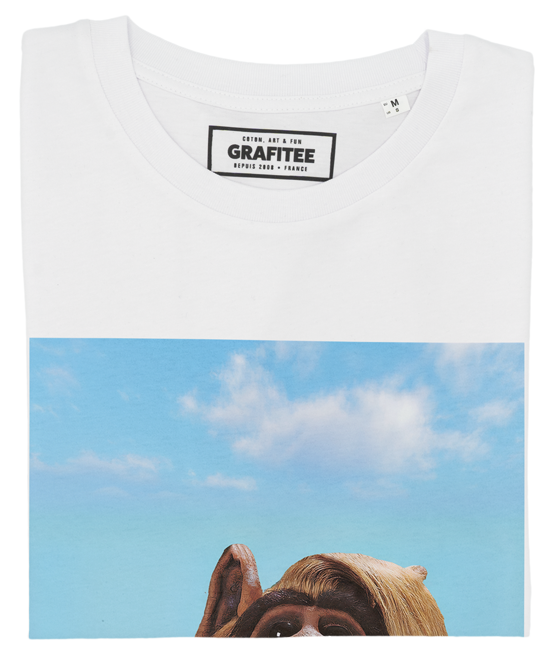 T-shirt unisex Alf Milkshake stile anni 80 in cotone biologico
