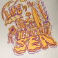 T-shirt pigmentata bianca “Life by the Sea VII”