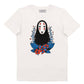 T-shirt Spirit Companion con stampa anime in cotone biologico