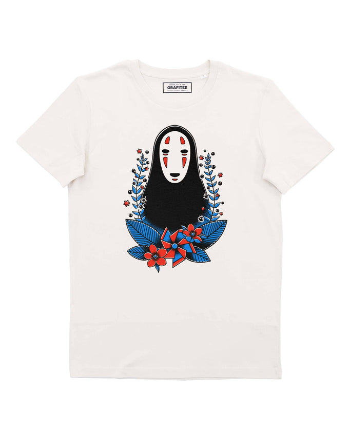 T-shirt Spirit Companion con stampa anime in cotone biologico