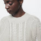 Maglione in maglia strutturata con retro imbottito