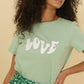 T-shirt Tomy da donna con stampa LOVE