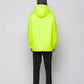 Giacca trapuntata a rombi con cappuccio fluo