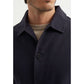 Giacca chic in cotone blu navy da uomo