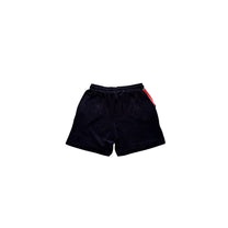 Short in spugna blu navy con logo ricamato