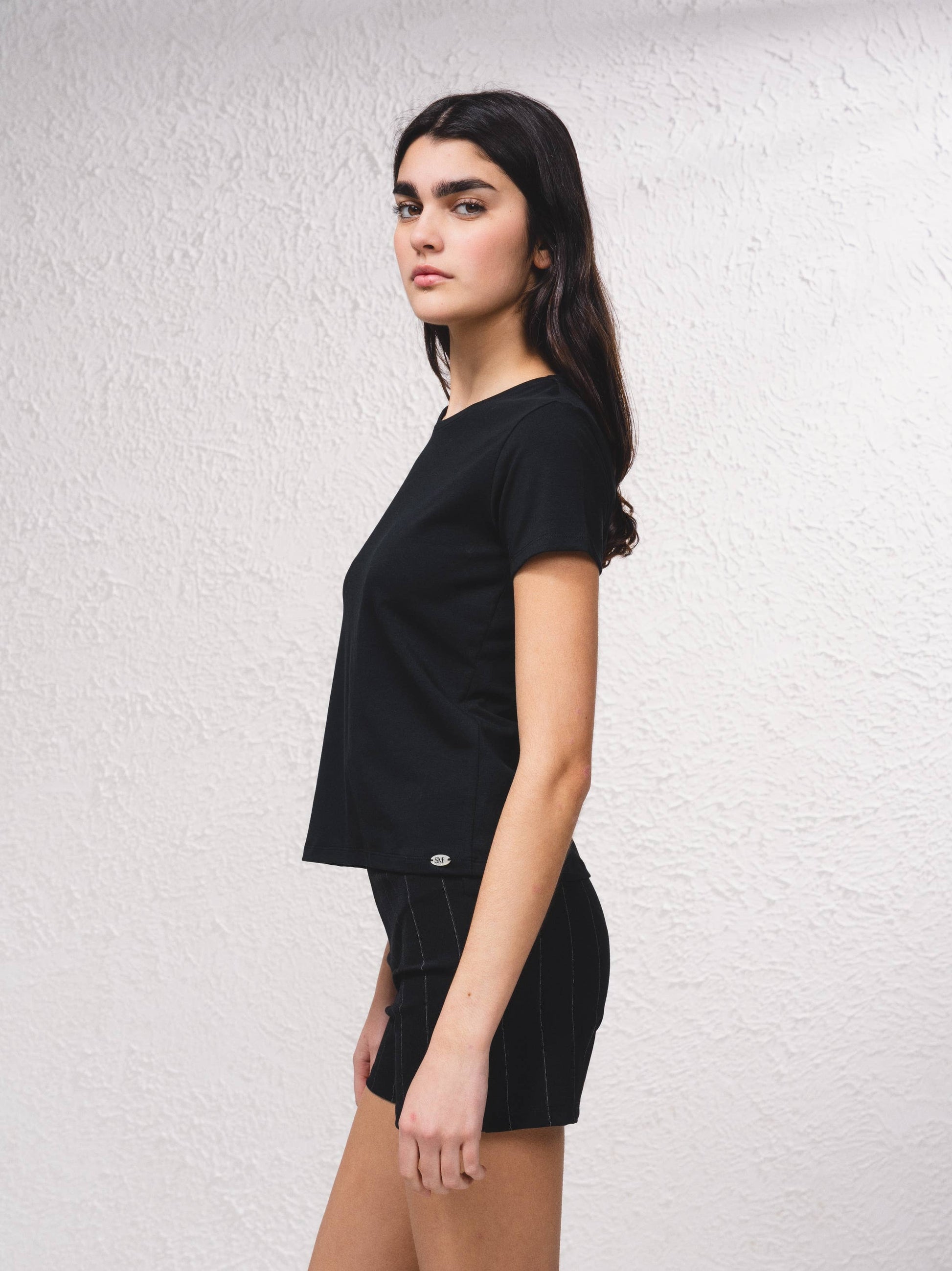 T-shirt basic a maniche corte girocollo