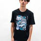 T-shirt unisex in cotone biologico con stampa Totoro manga