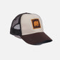 Cappellino trucker classico marrone cioccolato