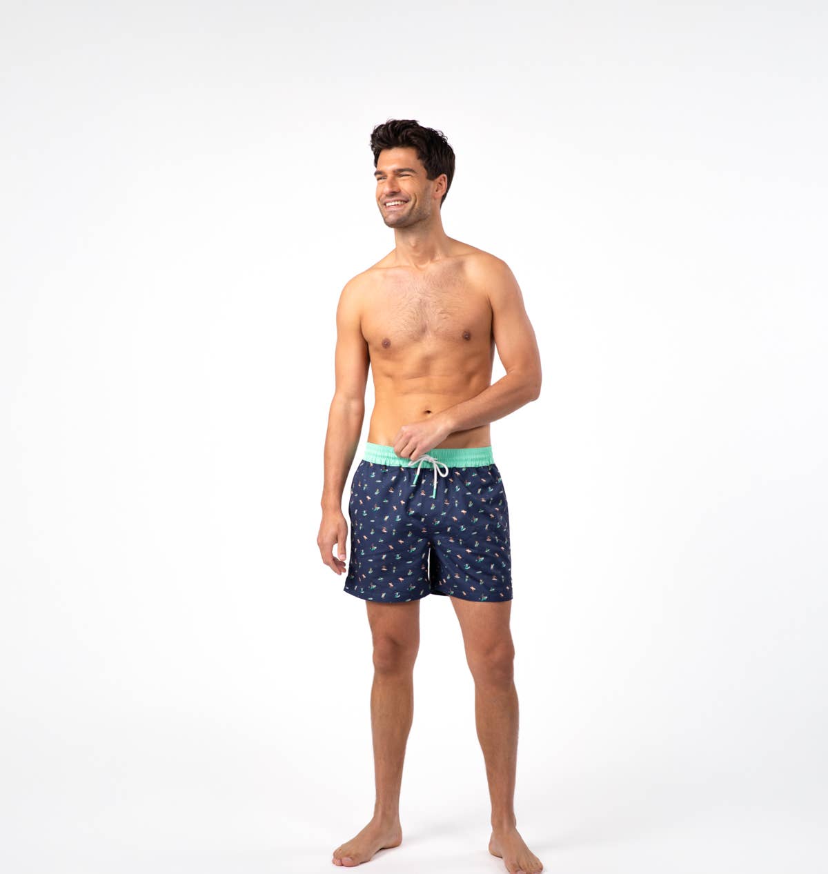 Costume da bagno da uomo Surfer in poliestere riciclato