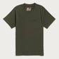 T-shirt sostenibile con taschino in jersey riciclato verde oliva