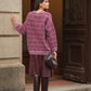 Maglione jacquard geometrico in lana