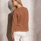 Maglione donna in maglia lurex girocollo