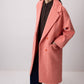 Cappotto lungo doppiopetto arancione