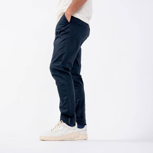 Pantaloni chino in cotone Blu Navy