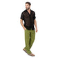 Camicia estiva a maniche corte in cotone nero