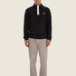 Maglione in pile nero unisex in cotone organico