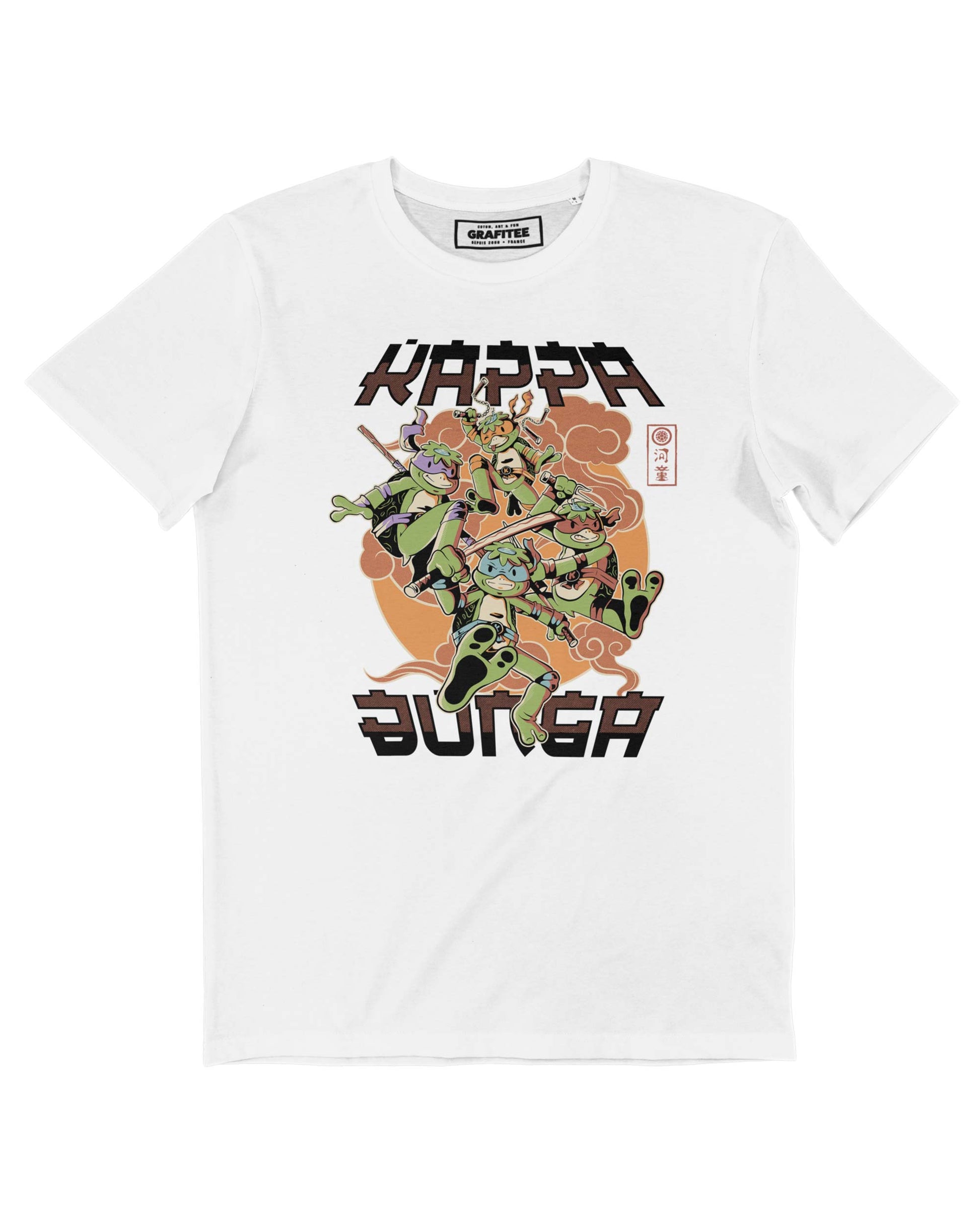 T-shirt KappaBunga con stampa fumetti e mitologia giapponese
