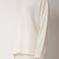 Maglione con scollo a barchetta in misto cashmere