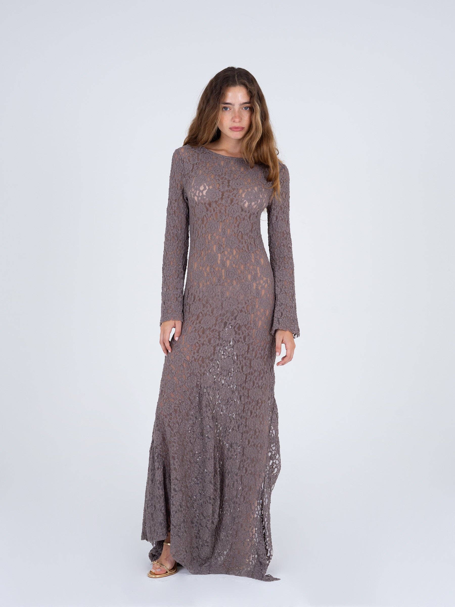 Abito maxi in pizzo Sunbeam