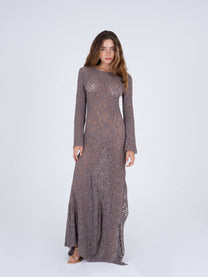 Abito maxi in pizzo Sunbeam