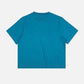 T-shirt essenziale donna blu mediterraneo in cotone biologico