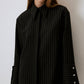 Camicia a righe con polsini larghi
