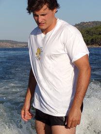 T-shirt Drop the Bass in cotone biologico