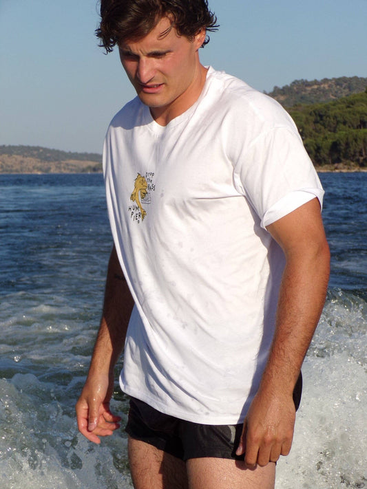 T-shirt Drop the Bass in cotone biologico