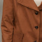 Cappotto effetto scamosciato con tasche frontali