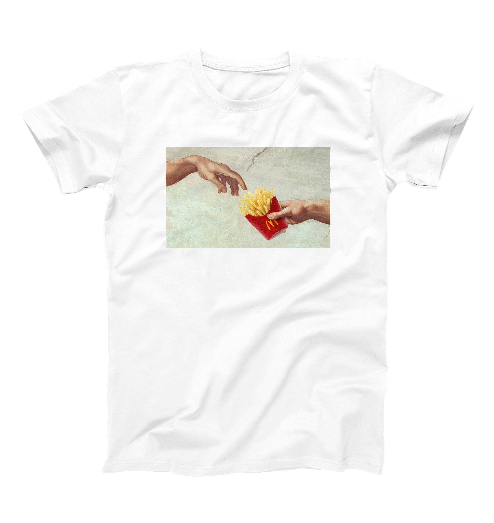 T-shirt in cotone biologico con stampa grafica “Frites of the Gods”