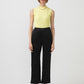 Pantaloni in raso con bottoni