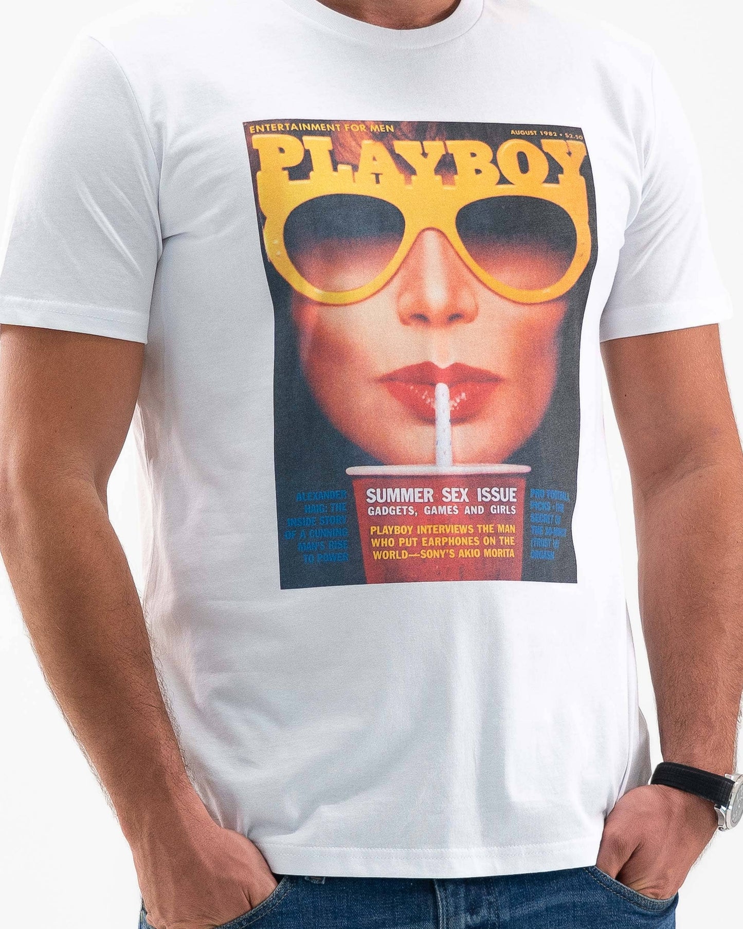 T-shirt vintage Playboy in cotone biologico