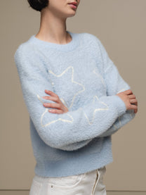 Maglione in maglia morbida con stelle