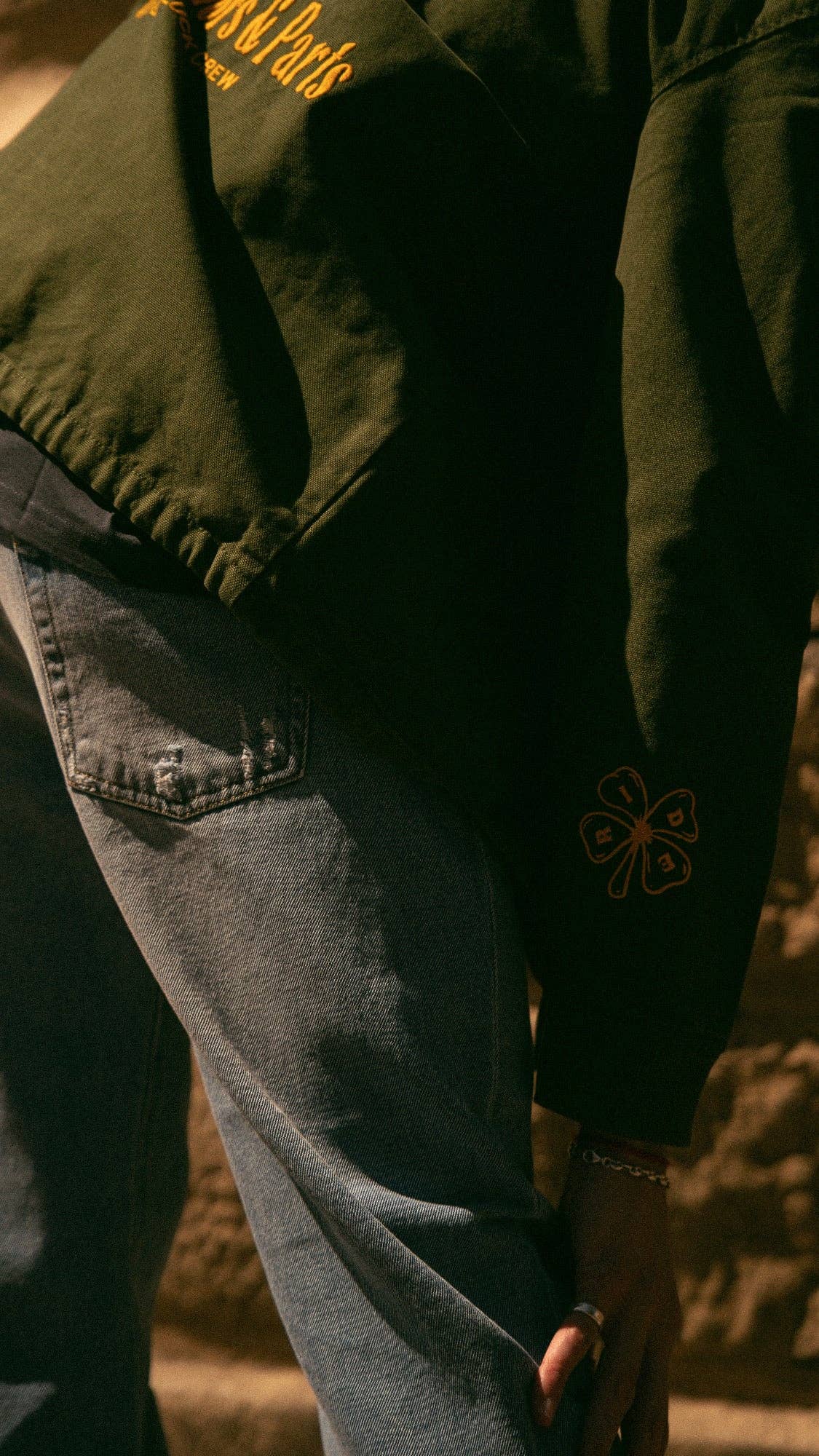 Jeans in denim di cotone biologico