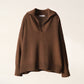 Polo relaxed in misto cashmere