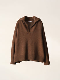 Polo relaxed in misto cashmere