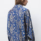 Camicia stampata a maniche lunghe stile balloon