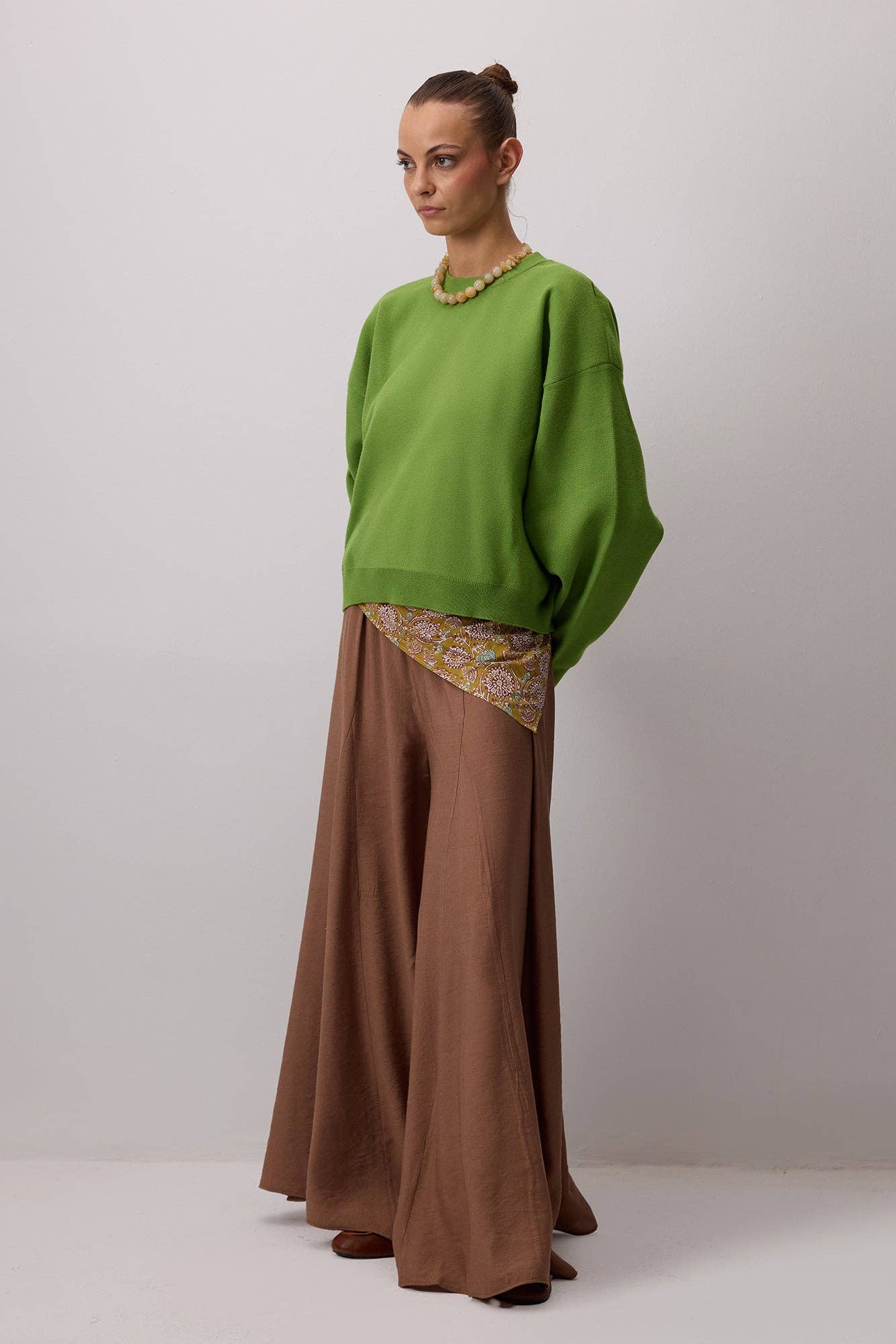 Pantaloni con Gonna Integrata a Vita Elasticizzata