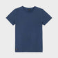 T-shirt in cotone organico tinta capo blu navy