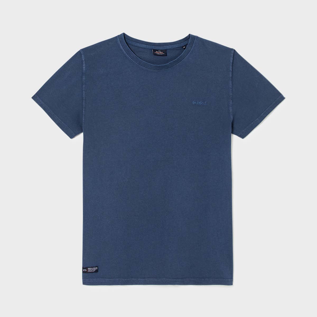 T-shirt in cotone organico tinta capo blu navy
