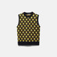 Gilet in maglia jacquard multicolor