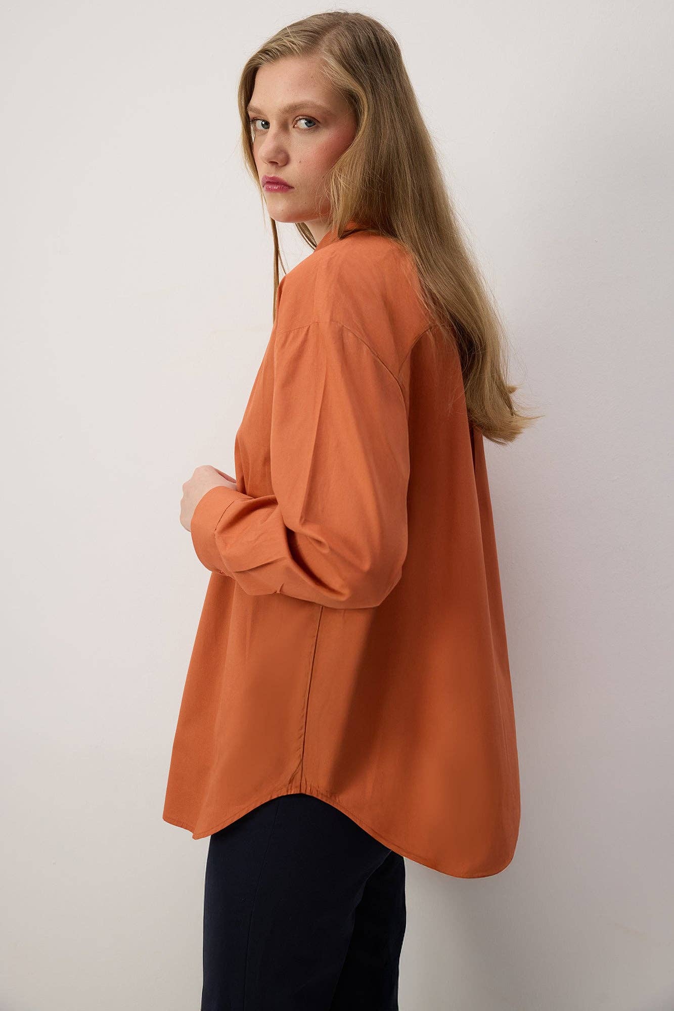Camicia oversize in cotone