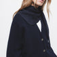 Cardigan in maglia rasata con maniche a palloncino