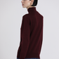 Top a collo alto in maglia morbida