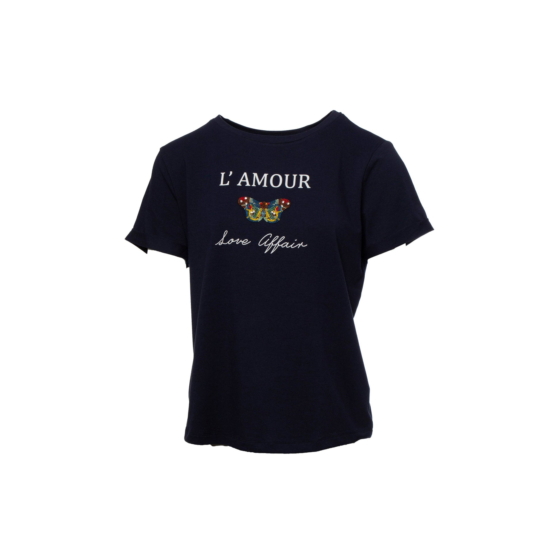 T-shirt L’Amour con Farfalla