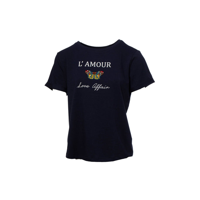 T-shirt L’Amour con Farfalla