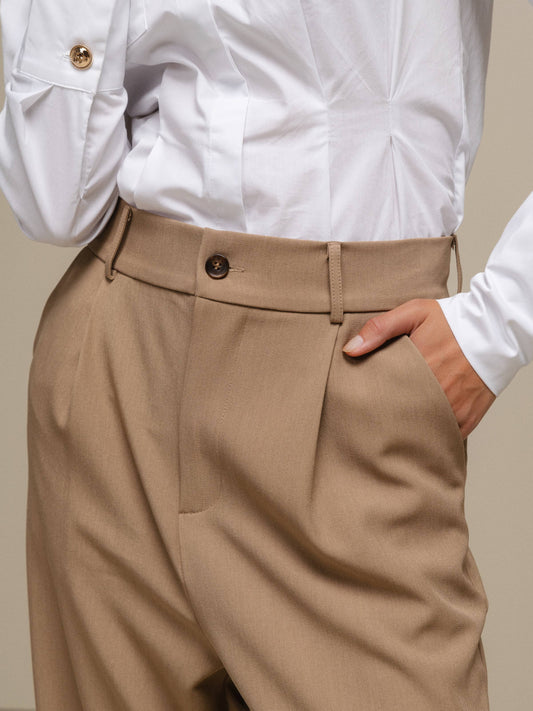 Pantaloni palazzo a vita alta