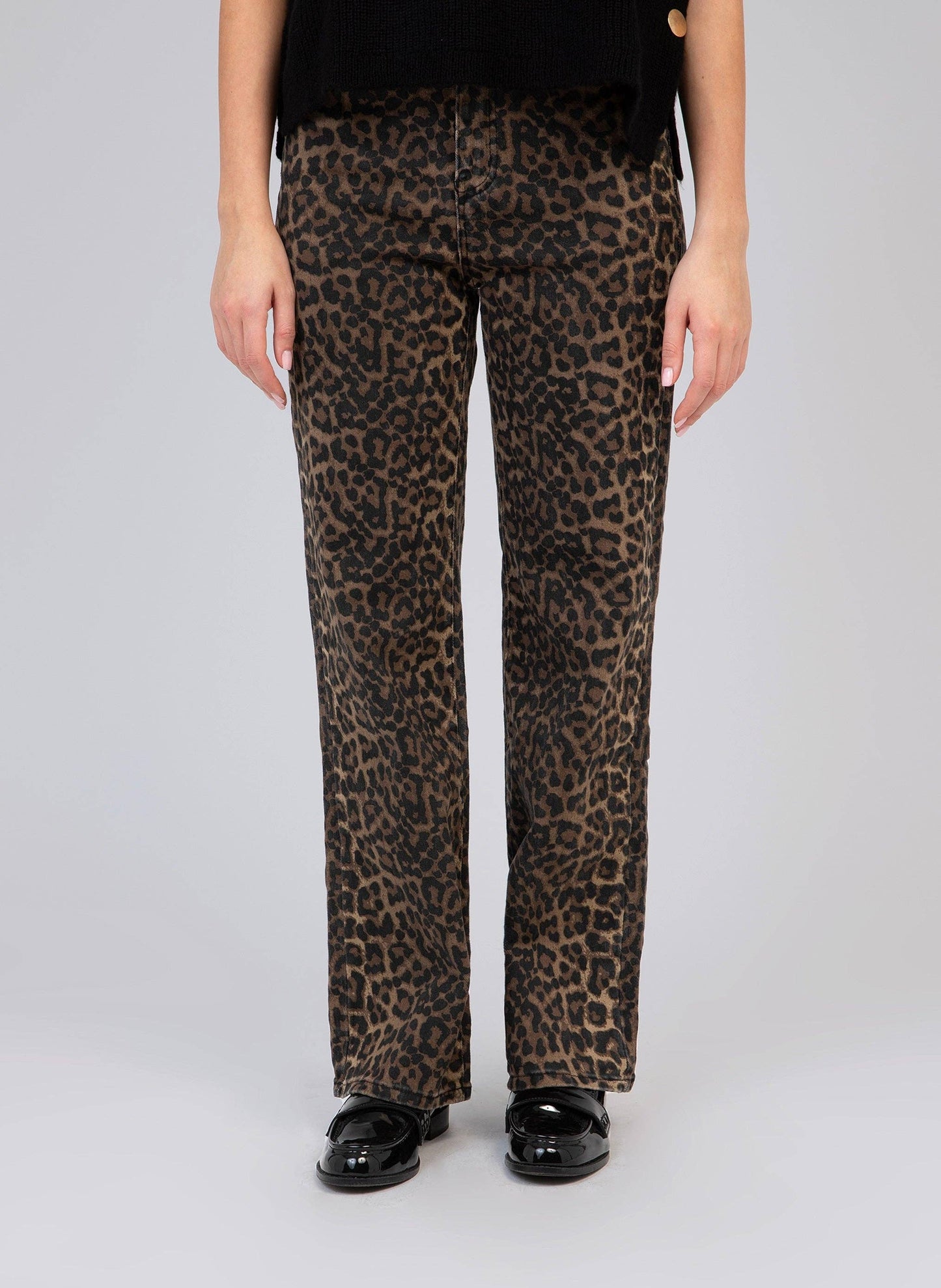Pantaloni Paramour leopardati a vita alta
